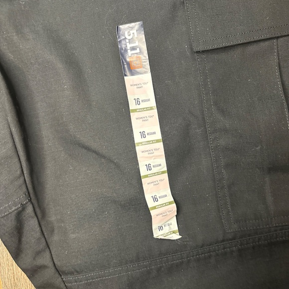 5.11‎ Tactical Women's Black Ripstop TDU Pants 64359 Size 16 Hiking Outdoor - Picture 13 of 16